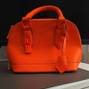 Aldo Neon Bright Orange Dome Satchel